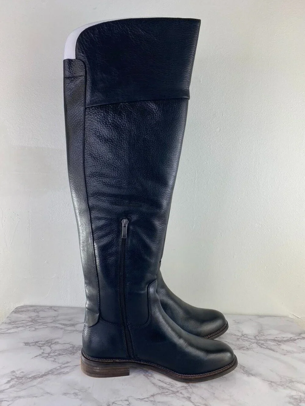 Franco Sarto Women's Haleen Over-the-Knee Boots, BLACK, Size 6.5 M